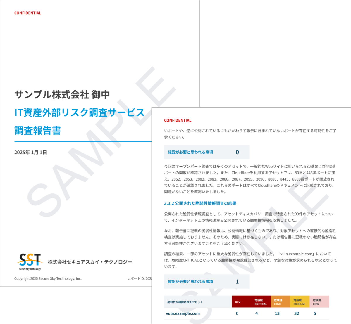 調査報告書サンプル